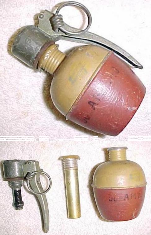 French WW2 OF 37 Grenade - Click Image to Close